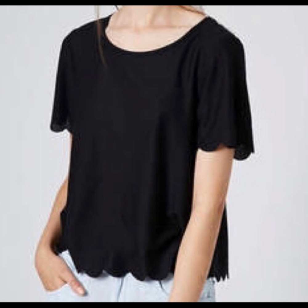 Topshop Scallop Tee